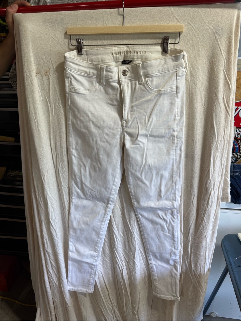 White Women's Skinny Jeans - American Eagle Brand